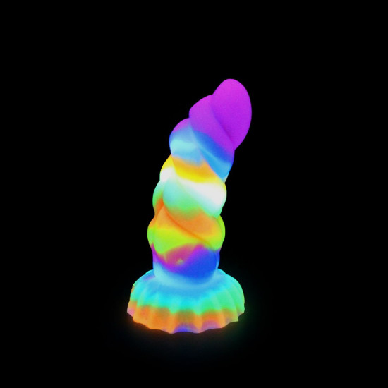 Világító dildó tapadókoronggal Unicorn Horn (17 cm)