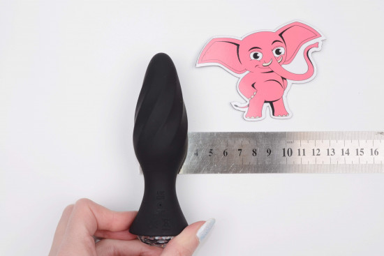Diamond Vibe vibrációs análdugó távirányítóval (12,3 cm)
