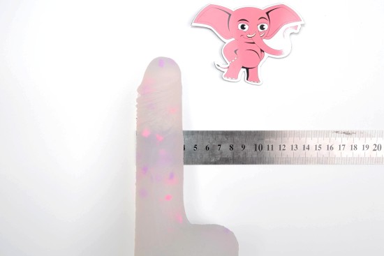 Dildó csillámmal Bliss (18 cm)