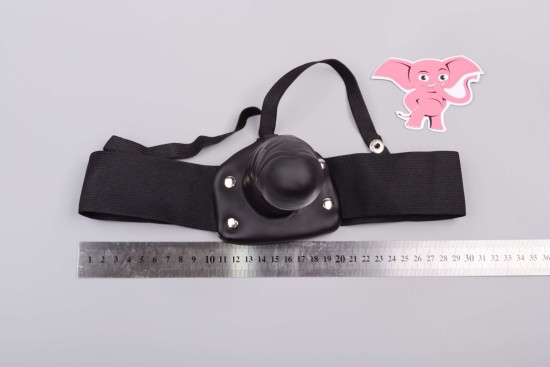 Mitch üreges felcsatolható strap-on (18,7 cm), fekete