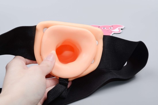 Mitch üreges felcsatolható strap-on (18,7 cm), testszínű