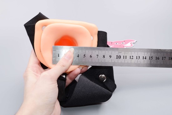 Mitch üreges felcsatolható strap-on (18,7 cm), testszínű