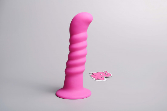 Hot Pink szilikon dildó tapadókoronggal (18 cm)