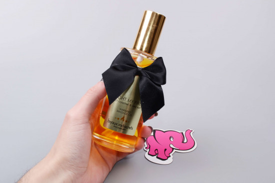 Bijoux Indiscrets afrodiziákumos lecsókolható masszázsolaj Caramel Cavalier (100 ml)