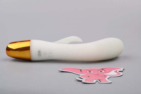 Világító szilikon vibrátor csiklókarral Lumisphere Bunny (19,5 cm)