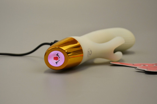 Világító szilikon vibrátor csiklókarral Lumisphere Bunny (19,5 cm)