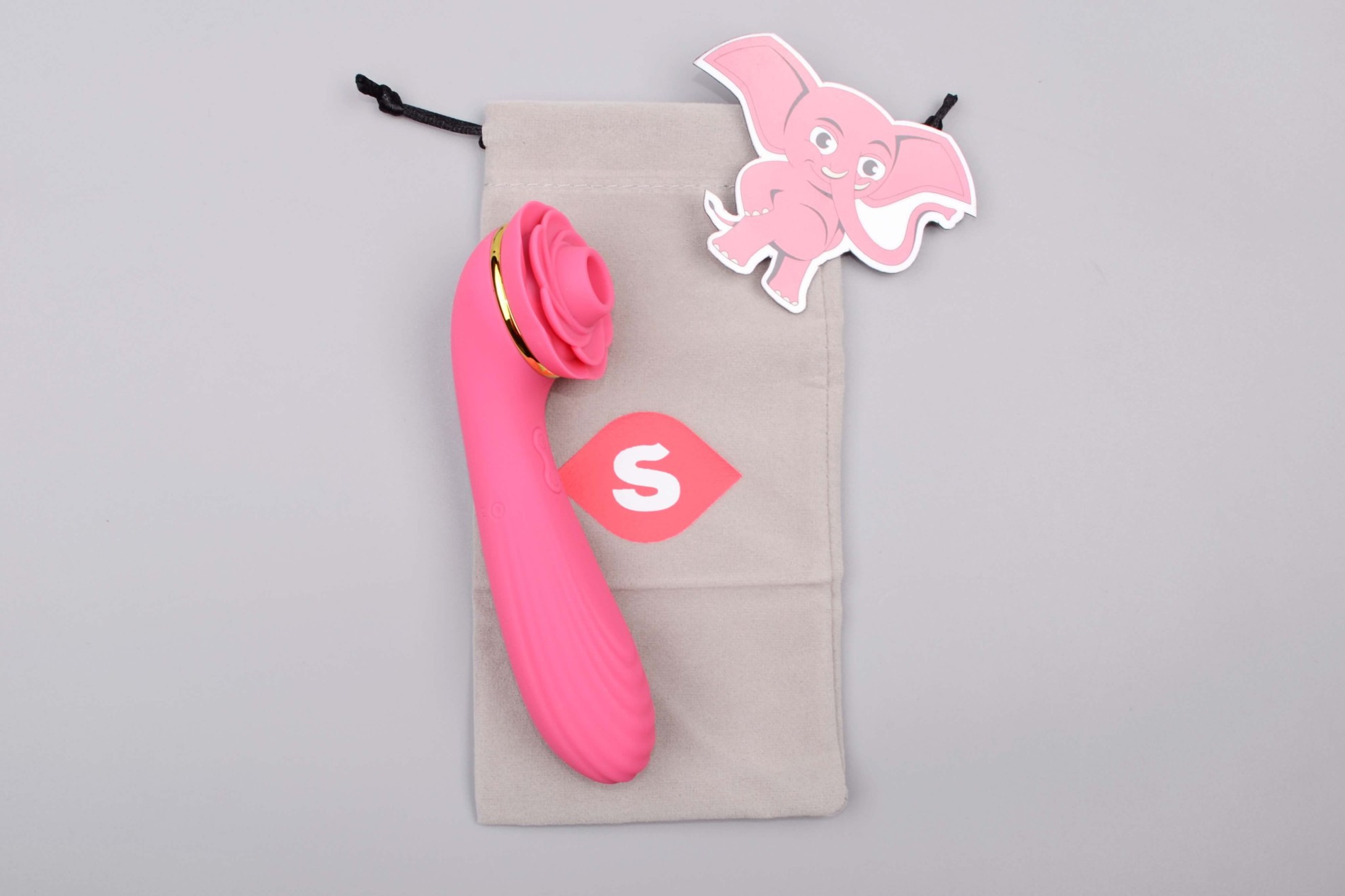 Adore Lilien II. nyomásvibrátor (15 cm), Toybag