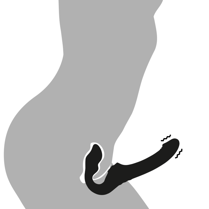 Magic Mike vibrációs pánt nélküli kliptetős pénisz távirányítóval (21 cm)