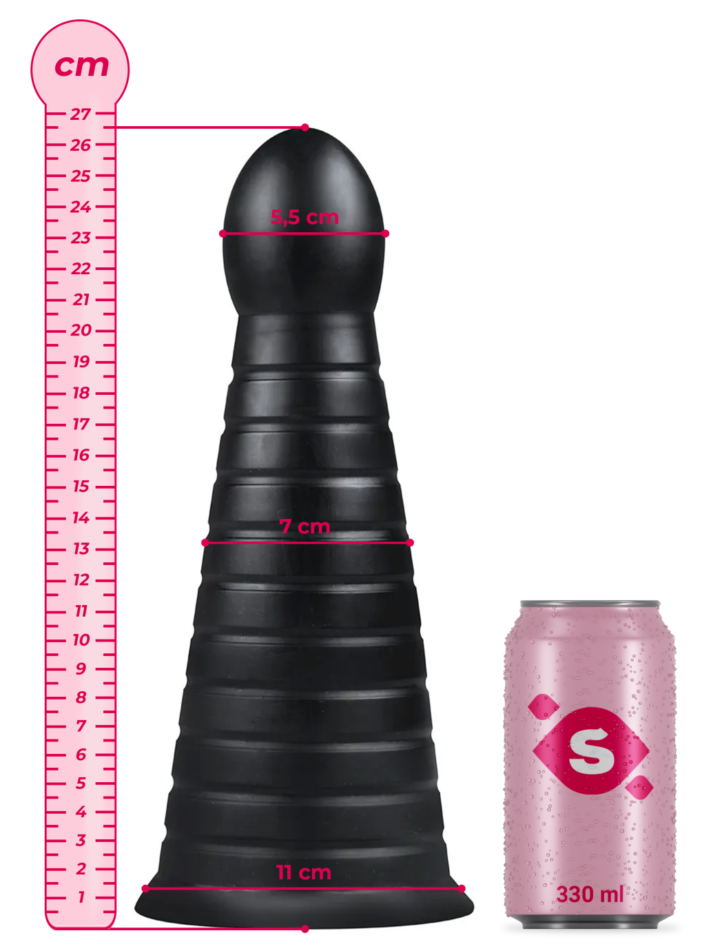 XXL Anális csatlakozó tapadókoronggal Devil