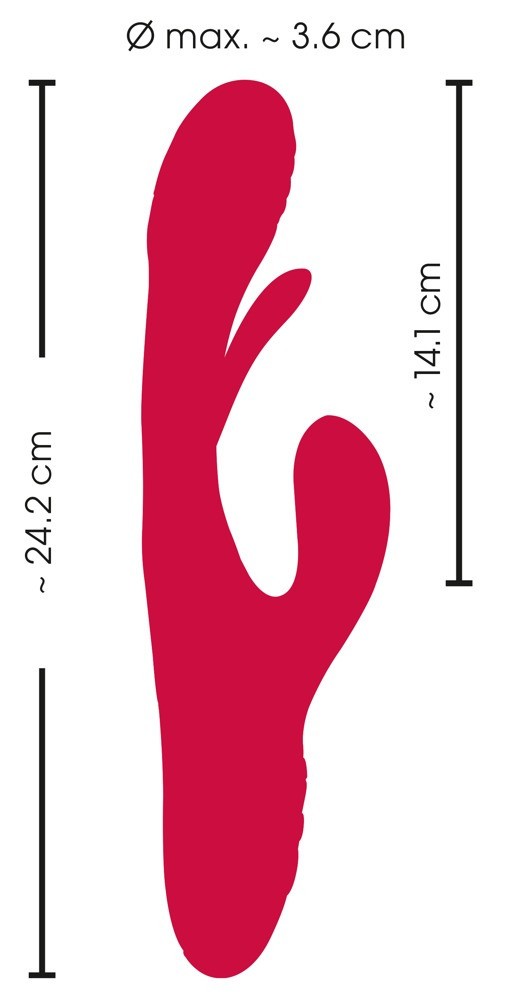Szilikon vibrátor Rabbit G-Spot (24 cm)