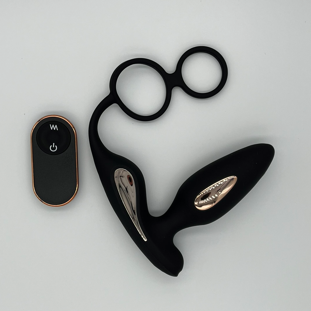 Vibrációs análdugó Loop erekciós gyűrűvel és távirányítóval