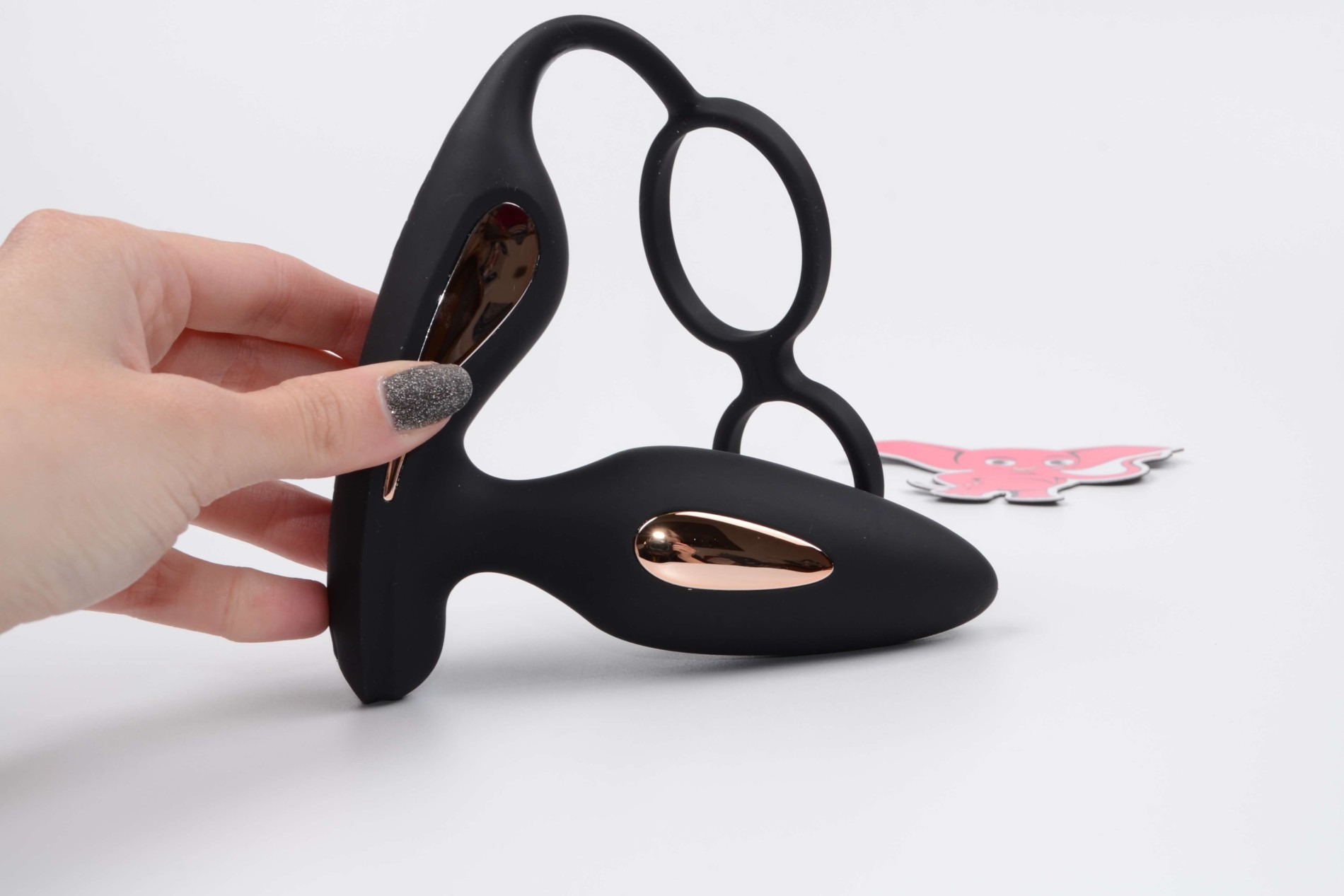 Vibrációs análdugó Loop erekciós gyűrűvel és távirányítóval