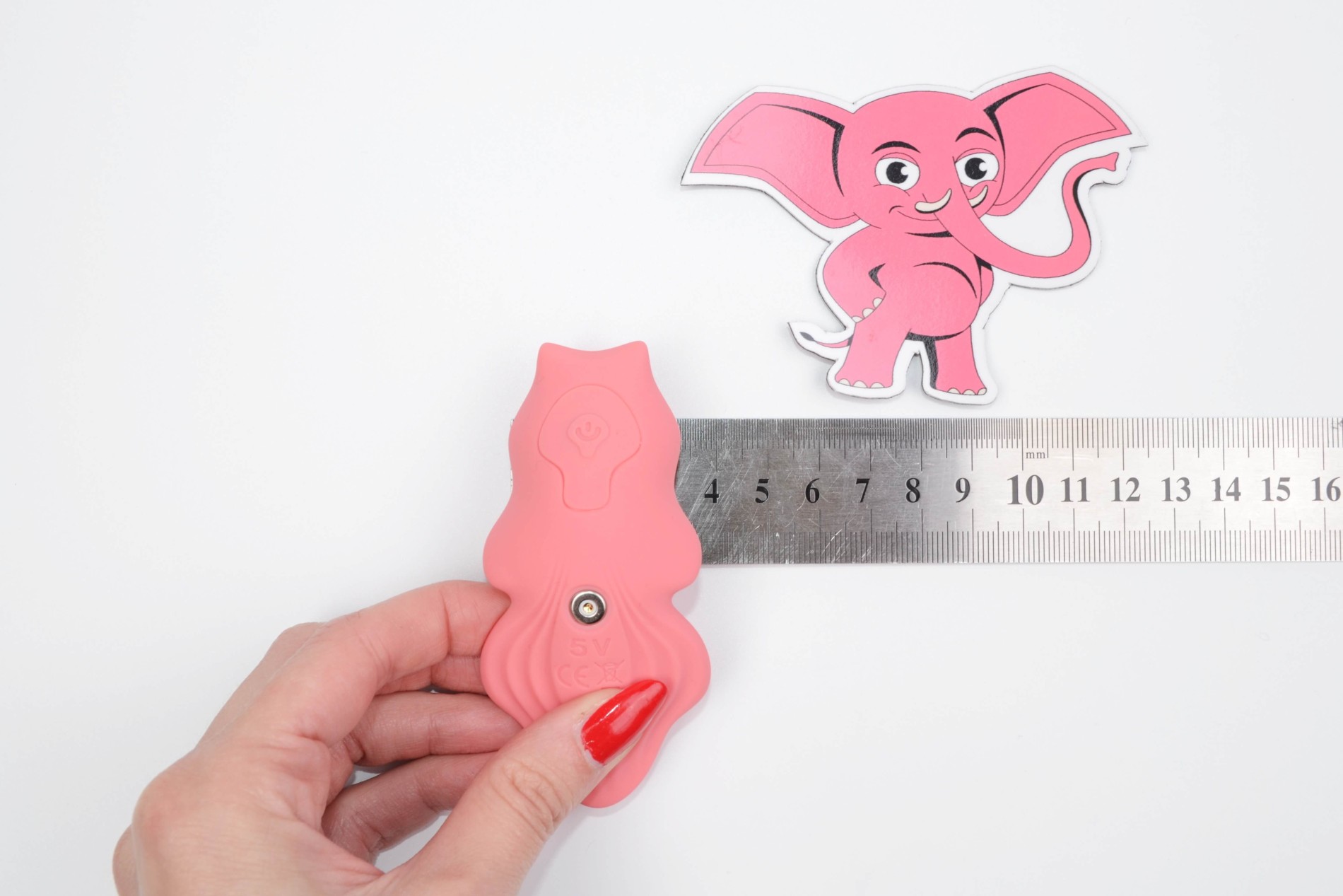 Bugyivibrátor The Silent Wave távirányítóval (8,7 cm)