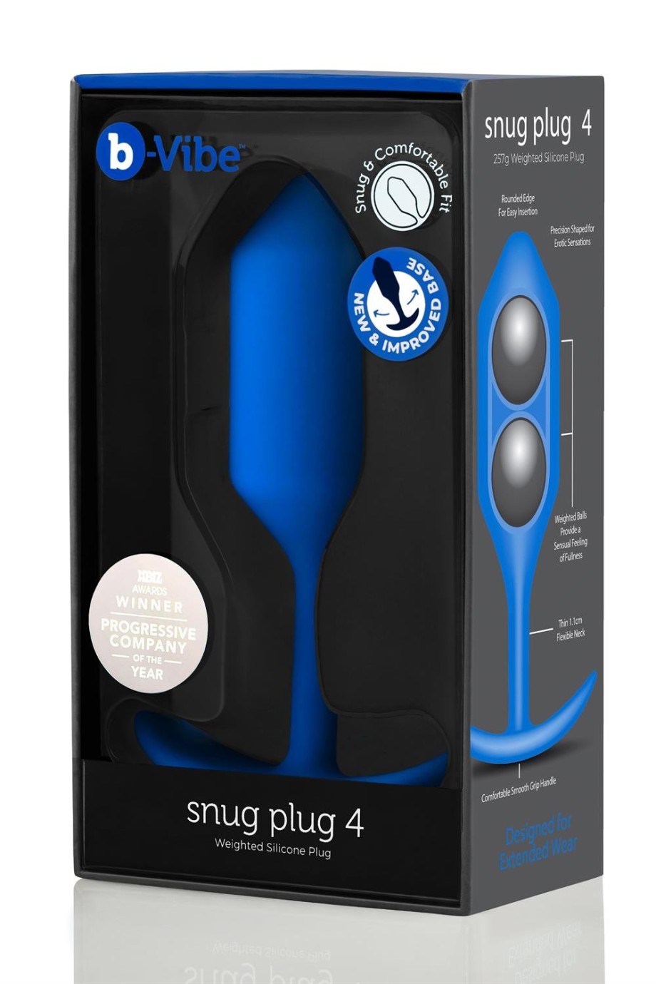 b-Vibe Snug Plug 4 Kék