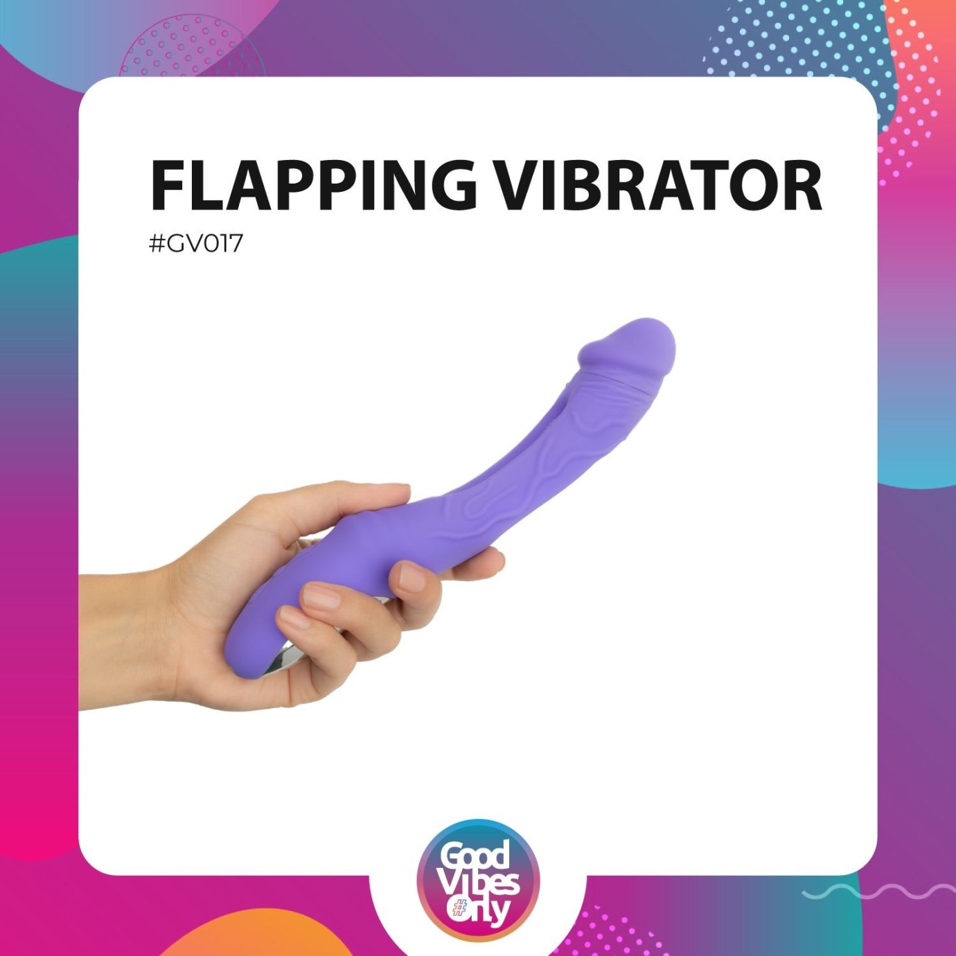 GOOD VIBES ONLY - Flax Rezgő dildo G-pont stimulálóval