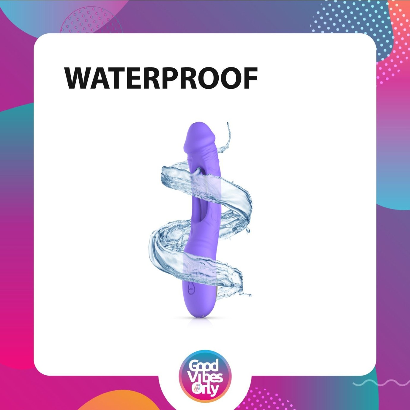 GOOD VIBES ONLY - Flax Rezgő dildo G-pont stimulálóval