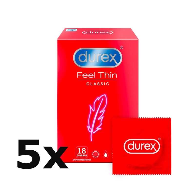 Durex Feel Thin Classic – vékony óvszerek (3 db)