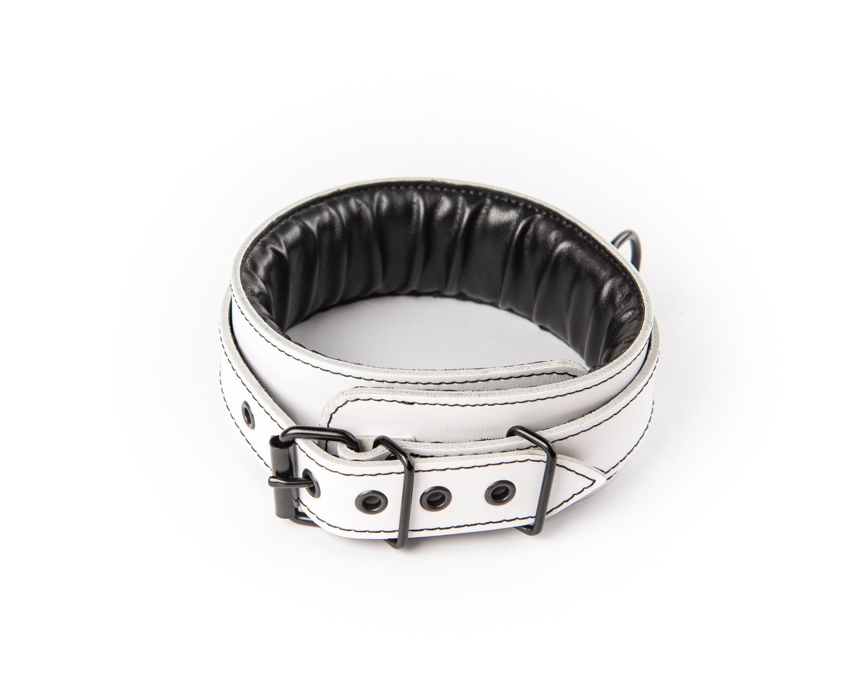 Fehér bőrgallér Sexy Elephant – Aria Collar