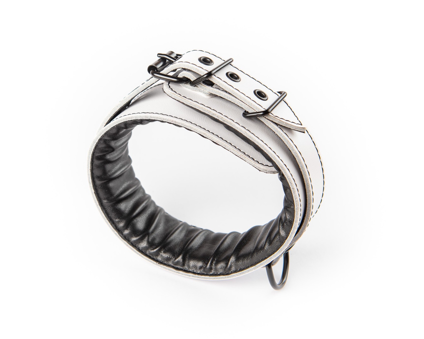 Fehér bőrgallér Sexy Elephant – Aria Collar