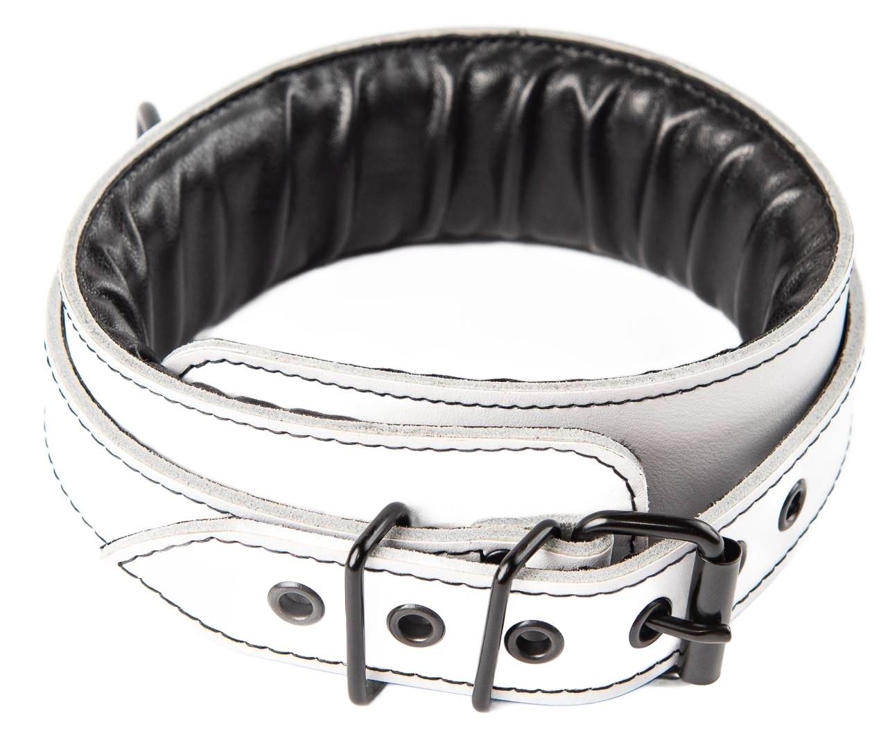 Fehér bőrgallér Sexy Elephant – Aria Collar