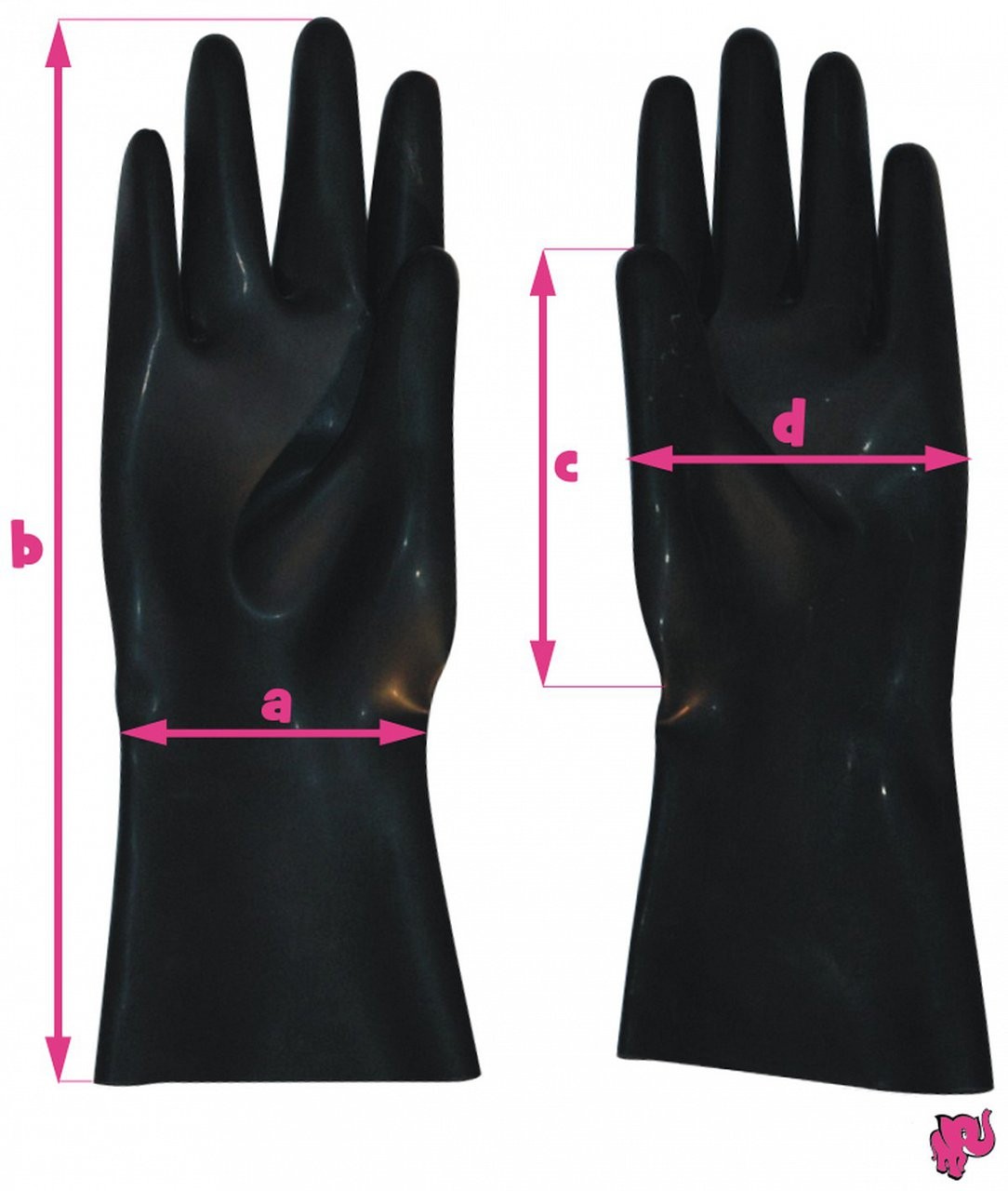 Latex kesztyű - méretek