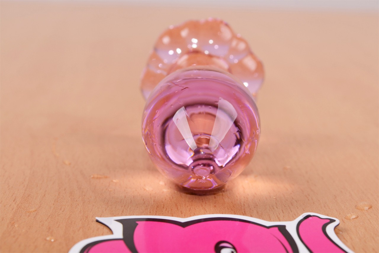 Anális dugó Flower Glass Plug