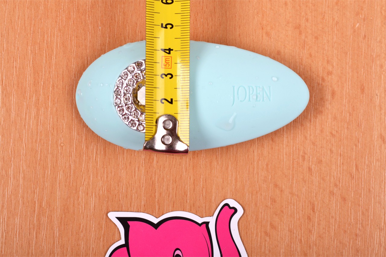 Türkiz Diamond masszázsvibrátor - szélesség