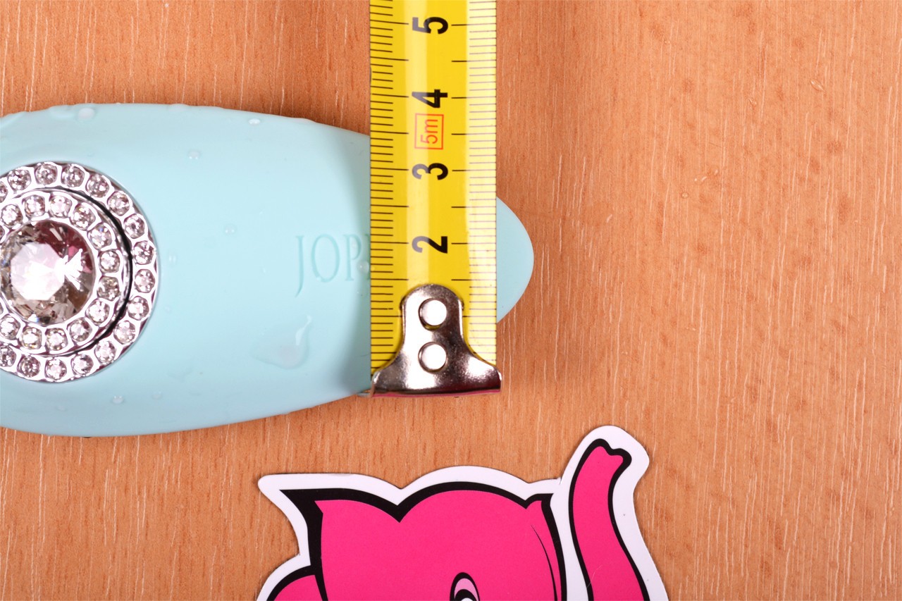 Türkiz Diamond masszázsvibrátor - hegy átmérője