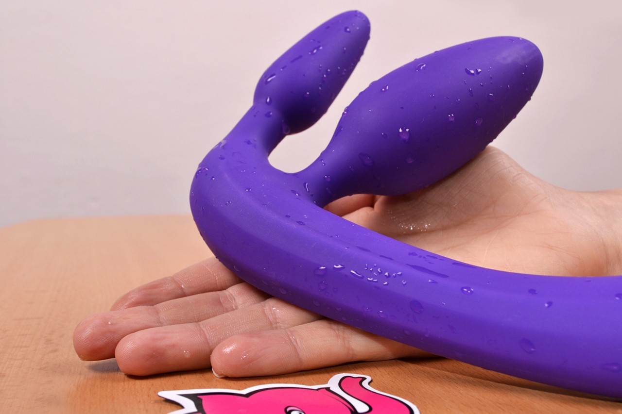 Strapless Triple Game partner vibrátor (20 cm)