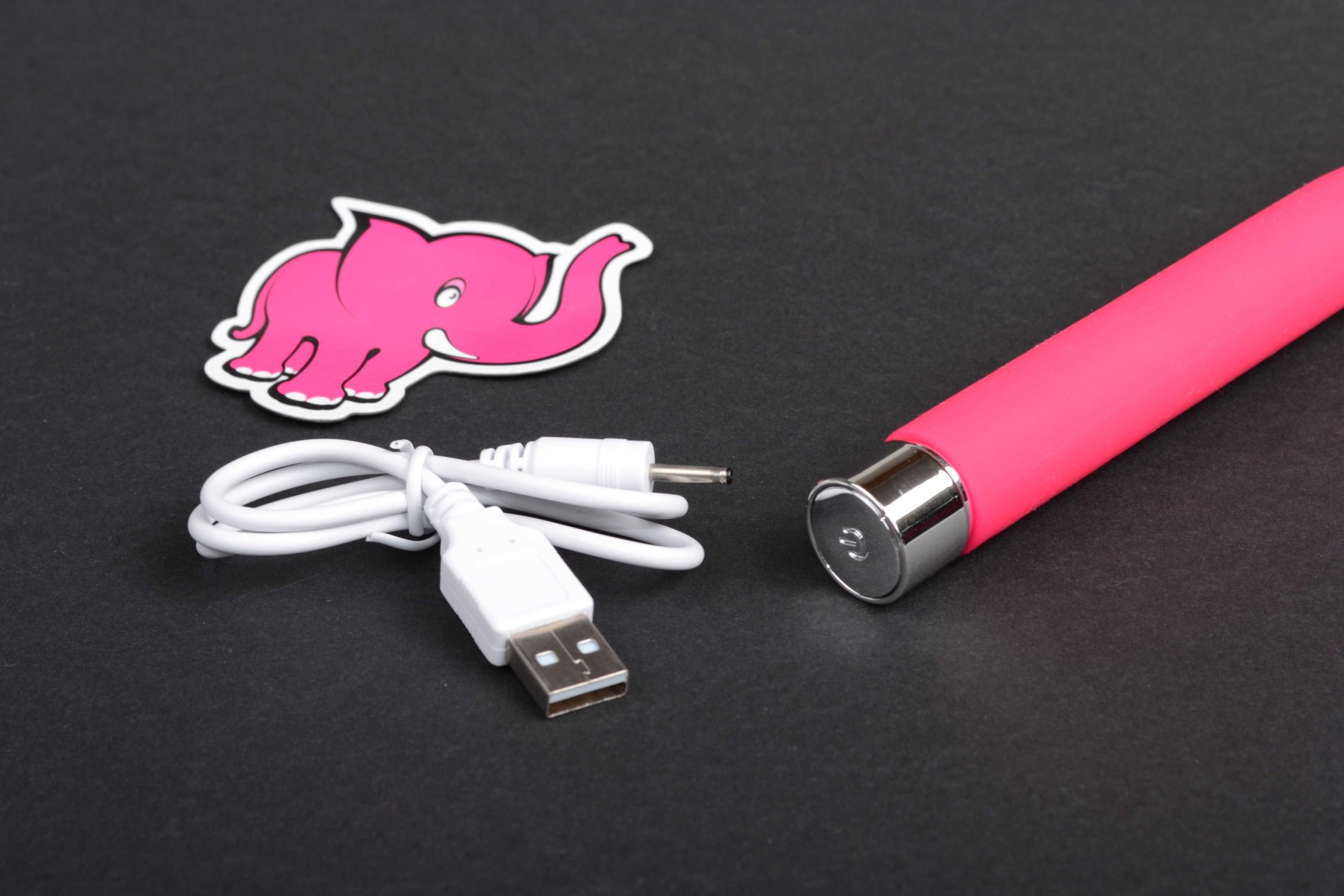 Divine G-Vibe szilikon vibrátor, USB kábel, régebbi rózsaszín változat