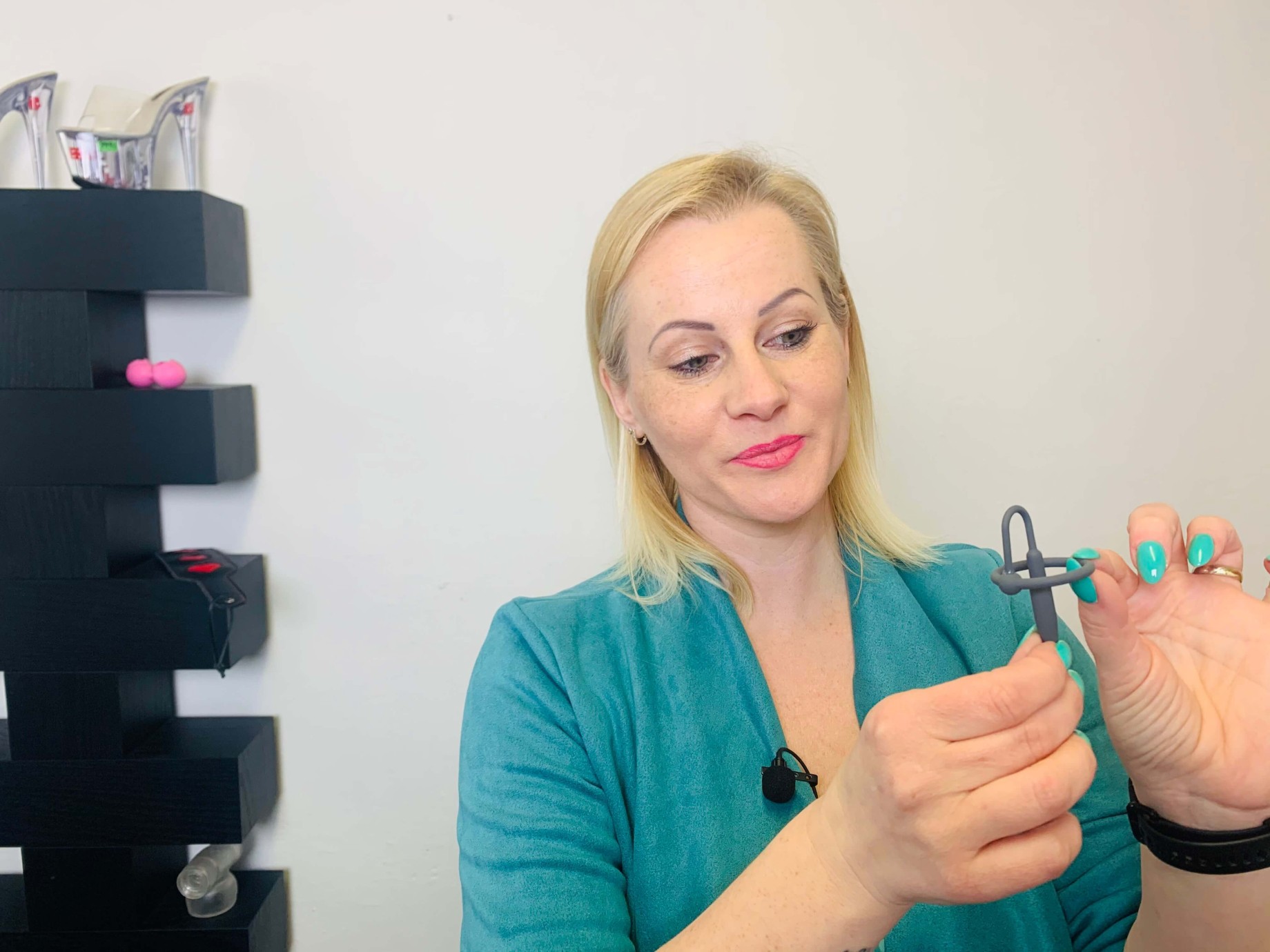 Szilikon spermiumdugó fekete gyűrűvel (8 mm), Verča