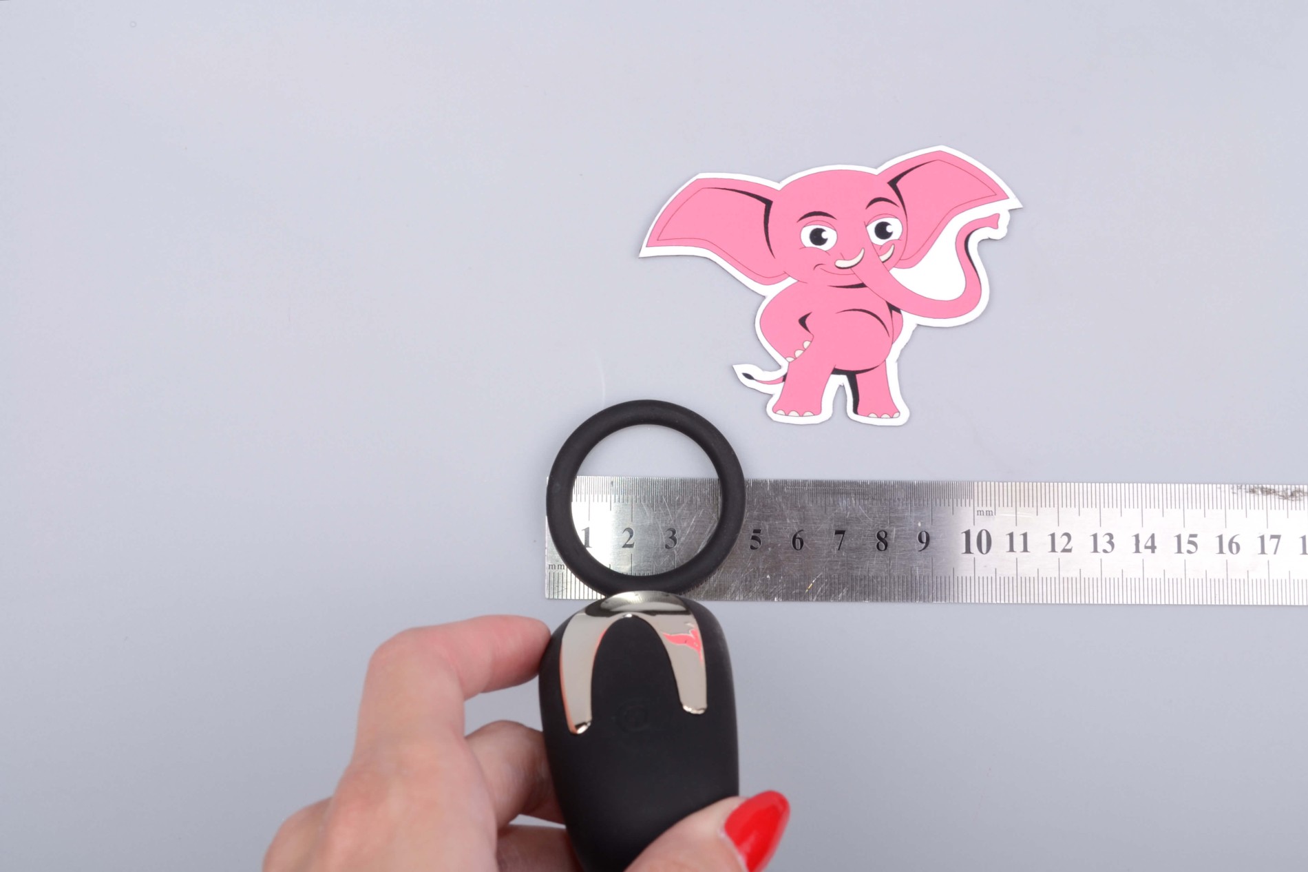 Anális csatlakozó electrosexhez Load of Pleasure szerelőgyűrűvel és távirányítóval, méretek