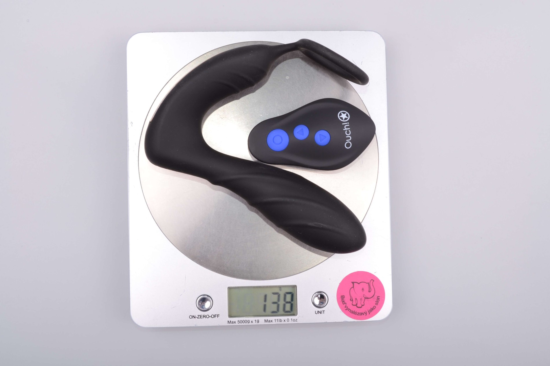 Anális dugó electrosexhez Load of Pleasure erekciós gyűrűvel és távirányítóval, súly