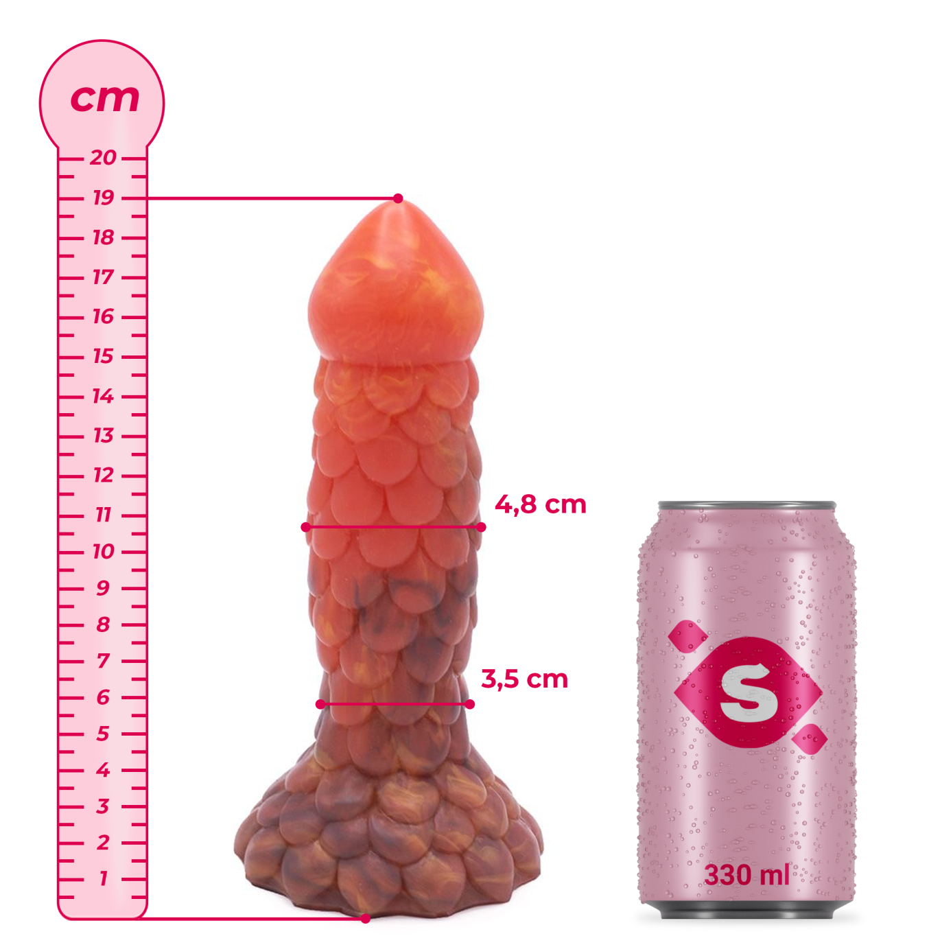Titan szörny vibrátor (19 cm)
