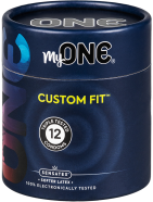 MyOne Single: Custom Fit, size 55H, 12 condoms