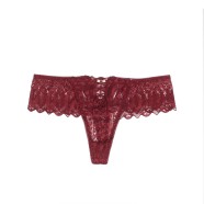 Burgundy Sexy Lace Women Panty