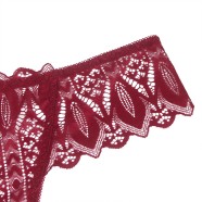 Burgundy Sexy Lace Women Panty