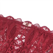 Burgundy Sexy Lace Women Panty
