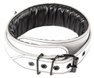 Fehér bőrgallér Sexy Elephant – Aria Collar