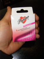 Pepino Pleasure 3db - pöttyös óvszer