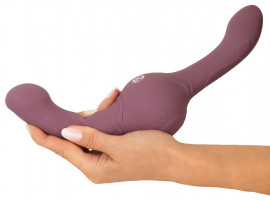 Kétoldalas gyro vibrátor Turbo Shaker Double Lover távirányítóval (30 cm)
