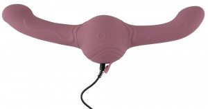 Kétoldalas gyro vibrátor Turbo Shaker Double Lover távirányítóval (30 cm)