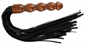 Műbőr korbács Wooden (60 cm)