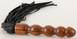 Műbőr korbács Wooden (60 cm)