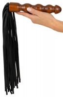 Műbőr korbács Wooden (60 cm)