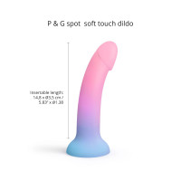 Tapadókorongos dildó Utopia (17,6 cm)