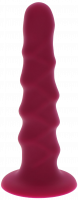 Szilikon dildó tapadókoronggal Ribbed Dong (16 cm)