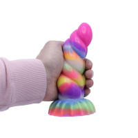 Világító dildó tapadókoronggal Unicorn Horn (17 cm)