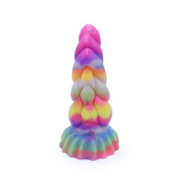 Világító dildó tapadókoronggal Unicorn Horn (17 cm)