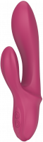 Szilikon vibrátor csiklókarral Bunny Duo (19,2 cm)